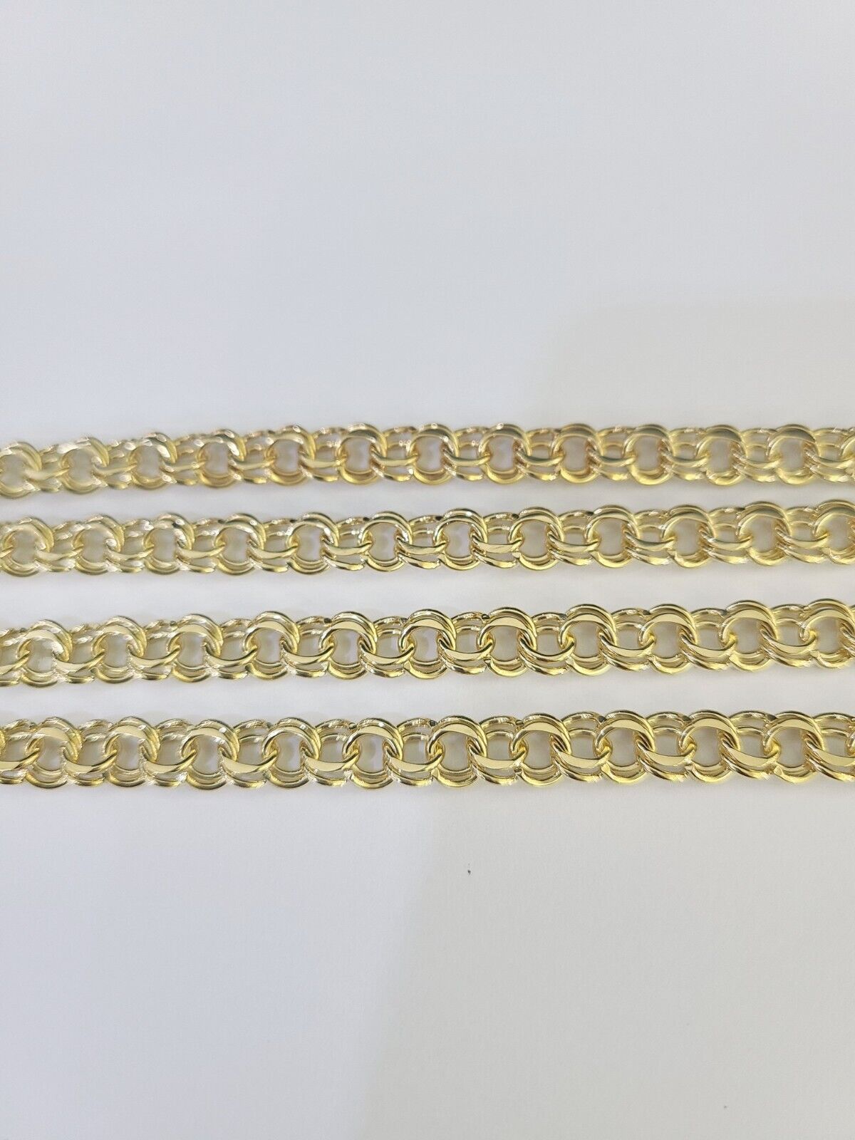 Real 10k Chino ID Chain Necklace Yellow Gold 6mm 18" 20" 22" 24" Genuine - GoldenlinQ