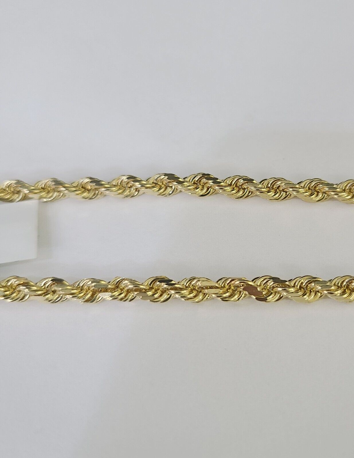 Solid Real 10K Rope Bracelet Yellow Gold 8" Inch 3mm 10kt Real gold men women - GoldenlinQ