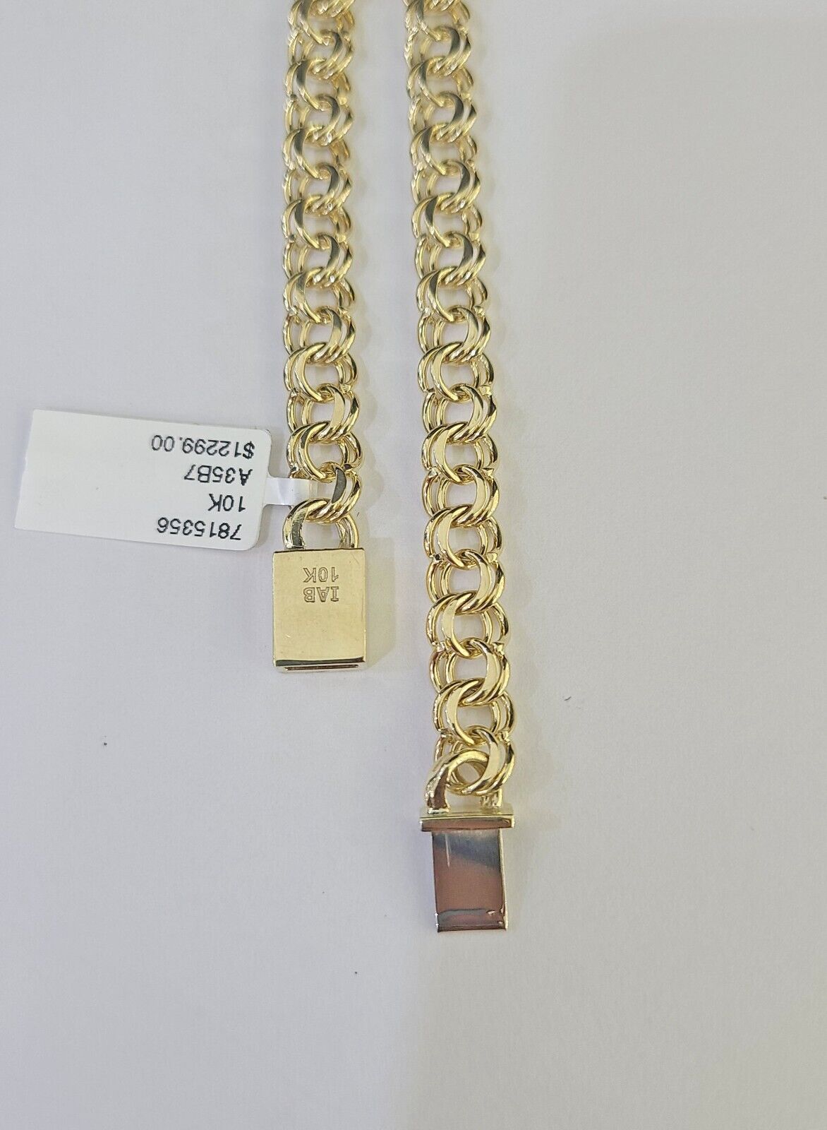 Real 10k Chino ID Chain Necklace Yellow Gold 6mm 18" 20" 22" 24" Genuine - GoldenlinQ